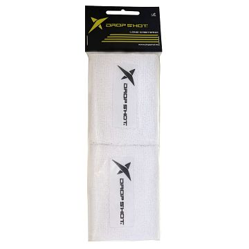 Drop Shot Long Wristband White